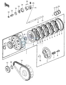 KZ 440 A [LTD] (A1) [LTD] drawing CLUTCH -- 80 A1- -