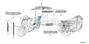 SH125D SH125i UK - (E) drawing MARK