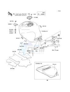 ZX 600 M [NINJA ZX-6RR] (M1) [NINJA ZX-6RR] drawing FUEL TANK