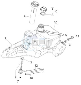 Fly 50 2t drawing Fuel Tank