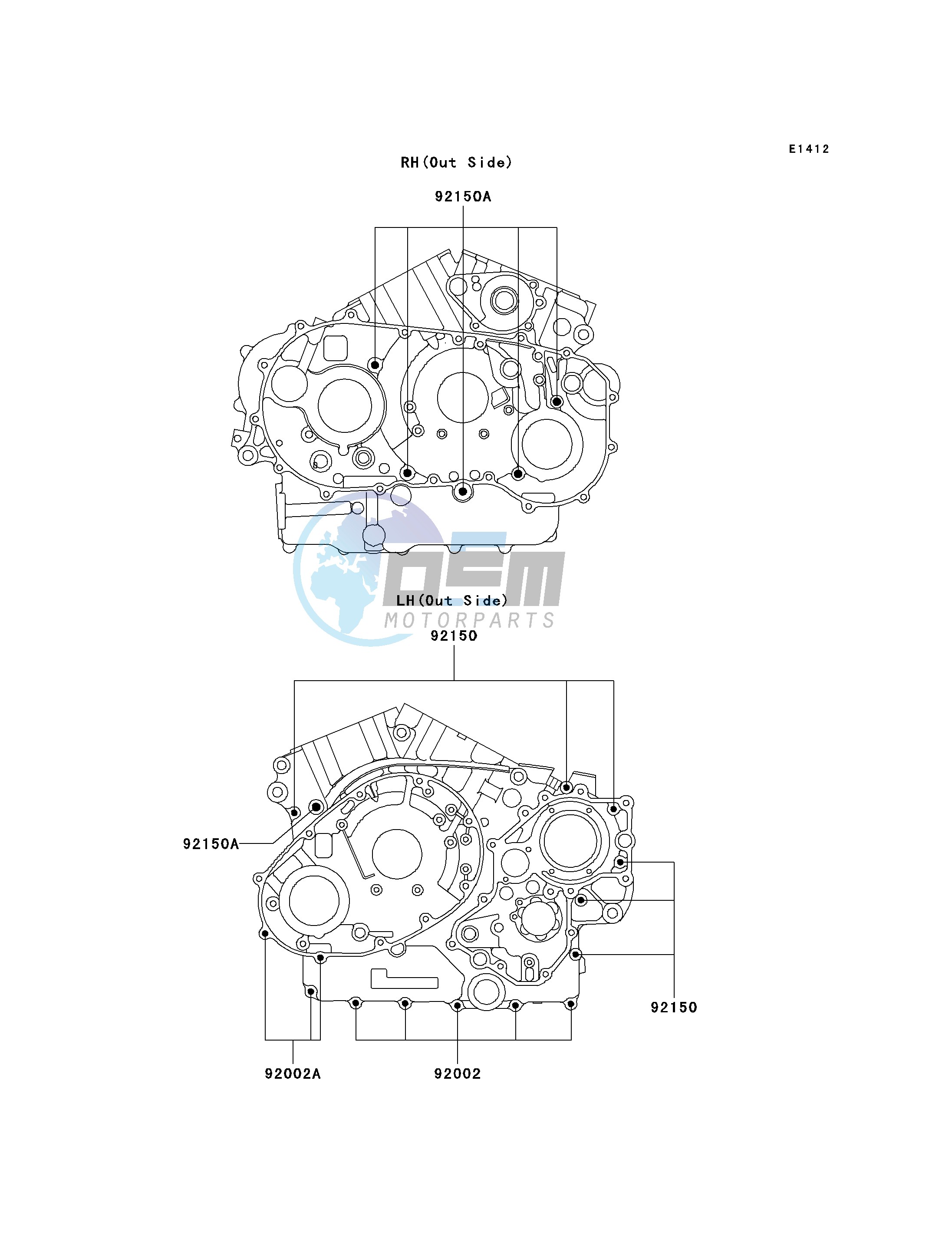 CRANKCASE BOLT PATTERN