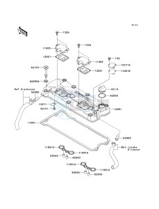 JT 1500 A [STX-15F] (A6F-A9F) A7F drawing CYLINDER HEAD COVER-- A6F - A8F- -