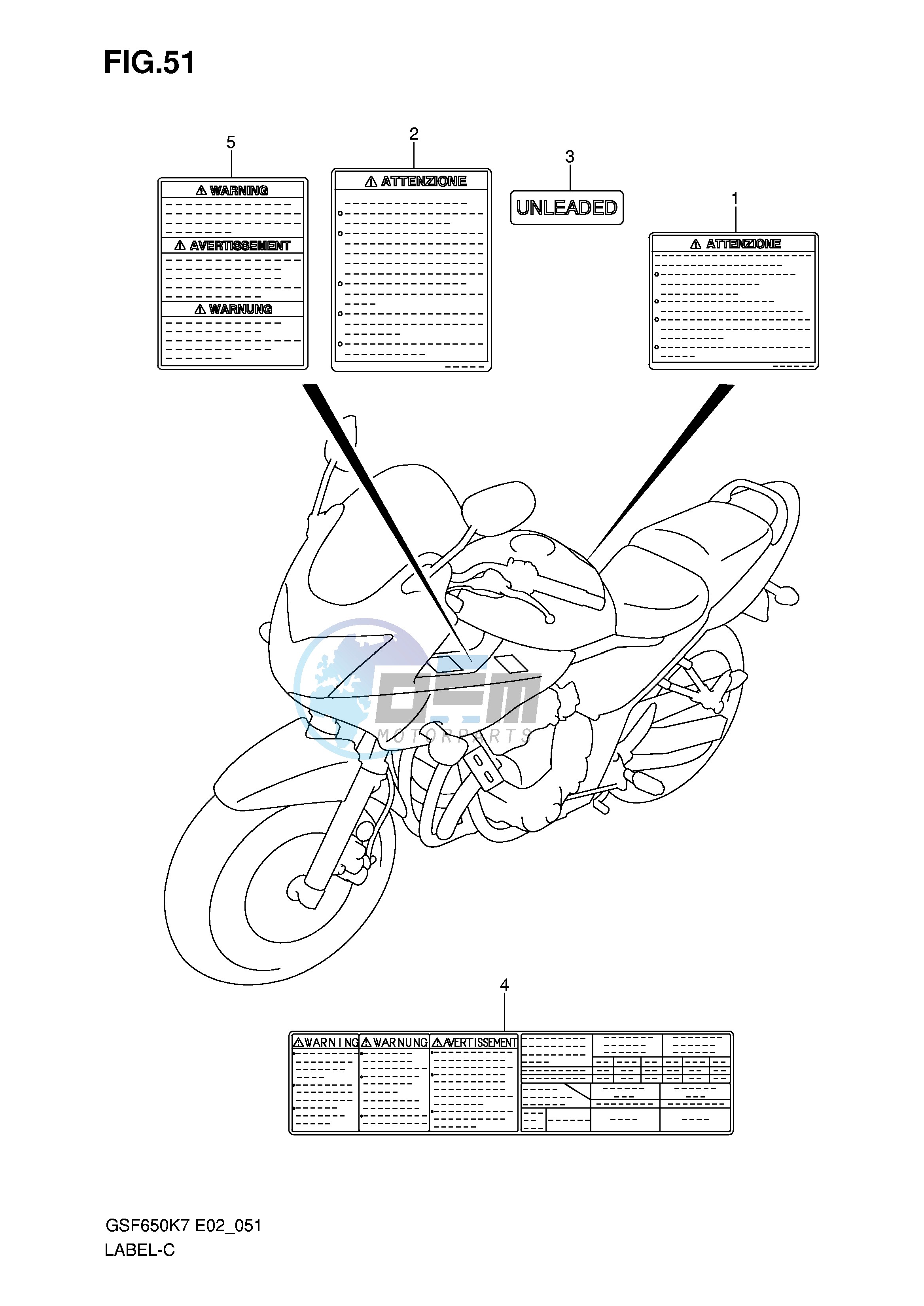 LABEL (MODEL K7)