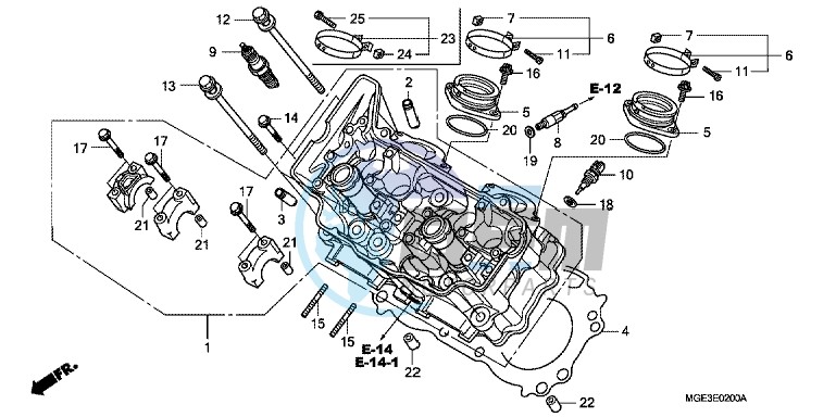 CYLINDER HEAD (FRONT)