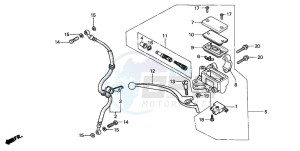 SJ50 BALI drawing FRONT BRAKE MASTER CYLINDER