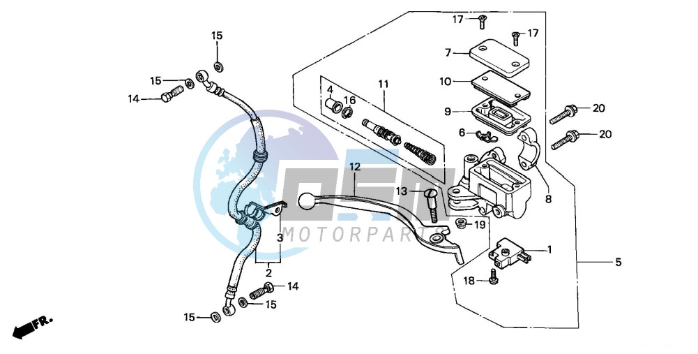 FRONT BRAKE MASTER CYLINDER