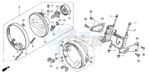 CB1300S CB1300SUPERBOLD'OR drawing HEADLIGHT (2)