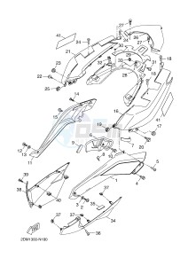 YP125RA (ABS) X-MAX 125 ABS (2DMG 2DMG) drawing SIDE COVER