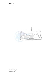 VL800 INTRUDER EU drawing GASKET SET