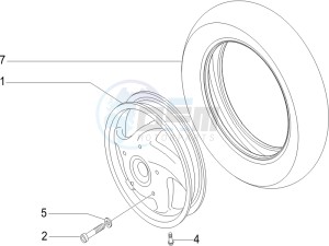 LX 50 4T-4V Touring drawing Front wheel