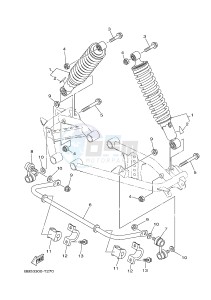 YFM450FWB YFM45KDHJ KODIAK 450 (BJ56) drawing REAR SUSPENSION