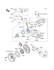 KVF650 4x4 KVF650D8F EU GB drawing Starter Motor