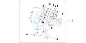 XL700V9 ED drawing WINDSCREEN