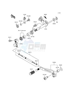 Z800 ABS ZR800DDS UF (UK FA) XX (EU ME A(FRICA) drawing Gear Change Mechanism