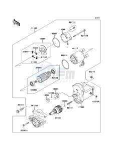 MULE 4010 DIESEL 4x4 KAF950F9F EU drawing Starter Motor