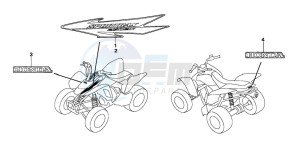 TRX250EX SPORTRAX 250 EX drawing MARK (TRX250EX6)