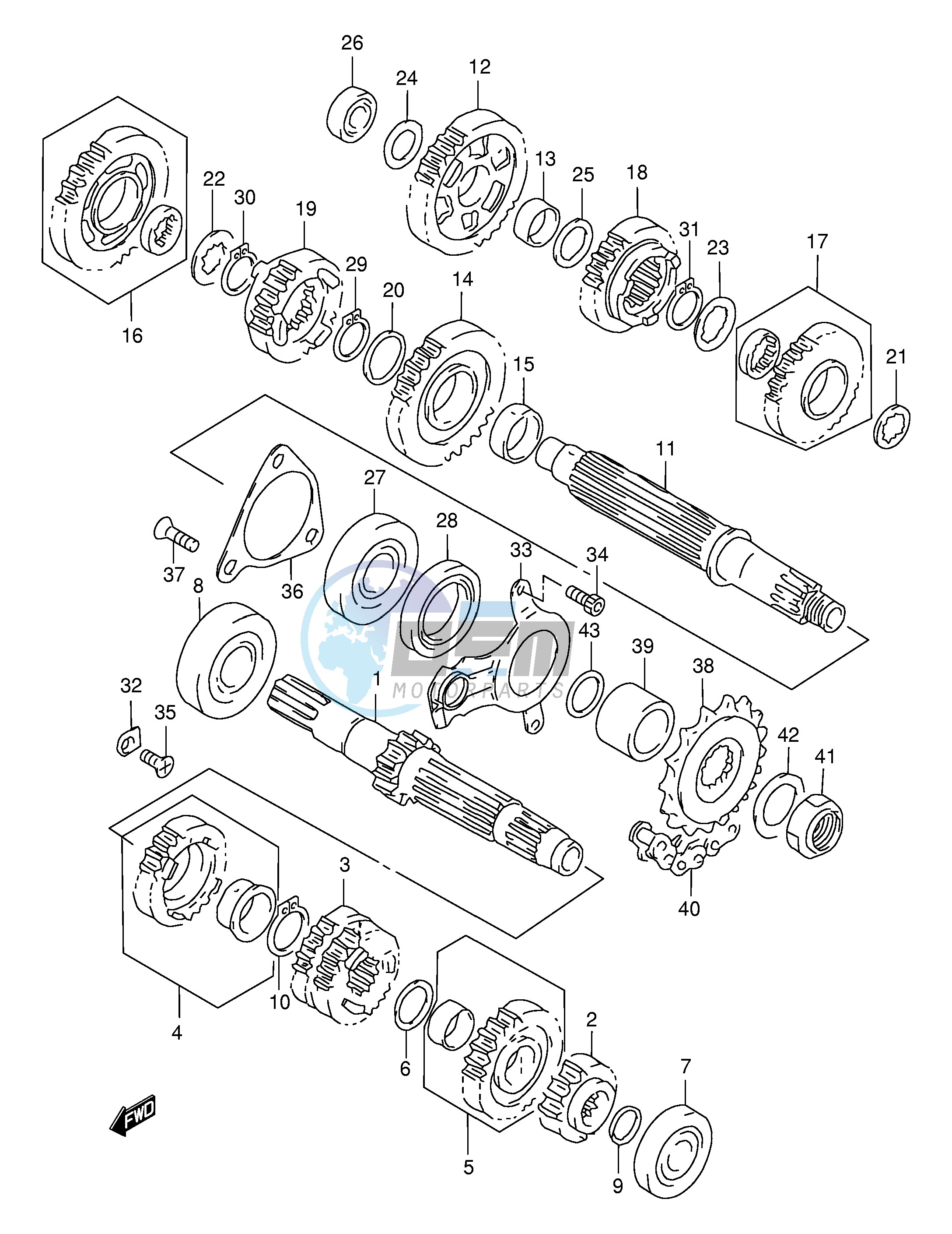 TRANSMISSION (MODEL X Y K1)