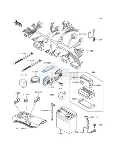 EN 500 A [VULCAN 500] (A6-A7) [VULCAN 500] drawing CHASSIS ELECTRICAL EQUIPMENT