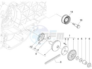 Beverly 125 e3 drawing Driving pulley