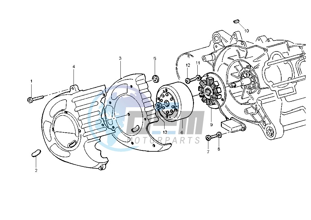 Flywheel magneto