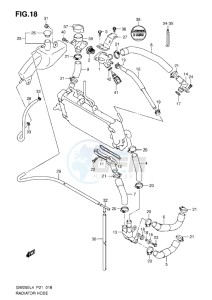 Inazuma GW250 drawing RADIATOR HOSE (UP TO LC6DC111101106835)