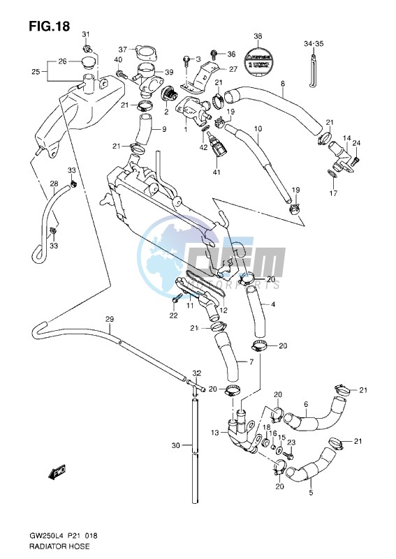 RADIATOR HOSE (UP TO LC6DC111101106835)