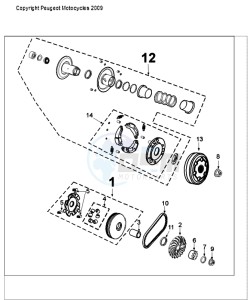 TWEET 50 V drawing CLUTCH