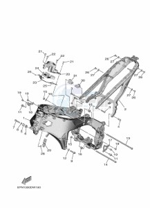 MT-09 MTN890 (B7NJ) drawing FRAME