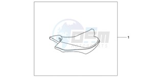 CB1000RA9 France - (F / ABS CMF) drawing SEAT ASS*PRD/PBK*