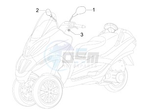 MP3 400 ie mic drawing Mirrors