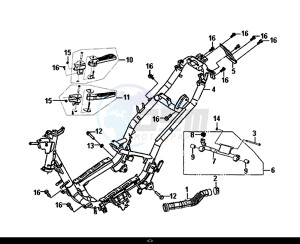 JET 4 50cc (AD05W8-EU) (E4) (L8) drawing FRAME BODY ENGINE MOUNT