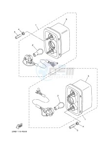 YXE700ES YXE70WPSG WOLVERINE R (BN54) drawing TAILLIGHT