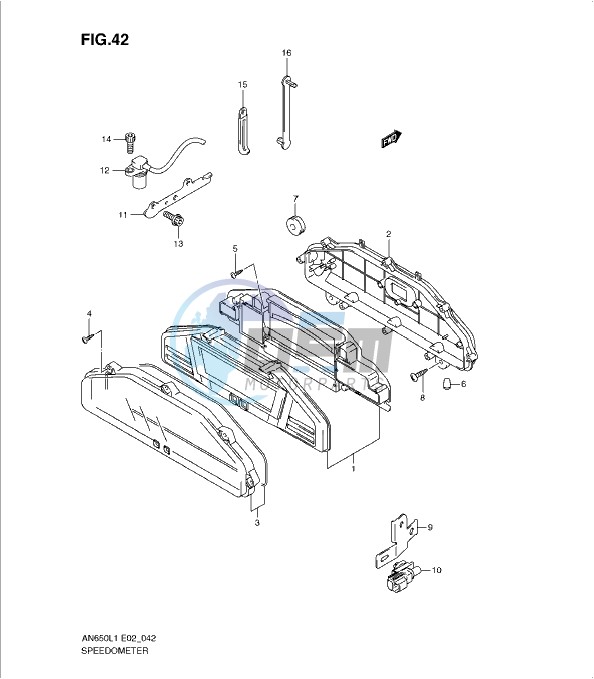 SPEEDOMETER (AN650AL1 E2)