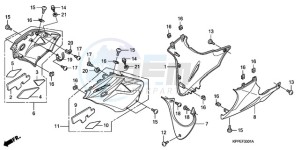 CBR125RWA Germany - (G / BLA) drawing UNDER COWL (CBR125RW7/RW9/RWA)