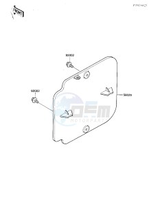 KX 125 E [KX125] (E2) [KX125] drawing NUMBER PLATE