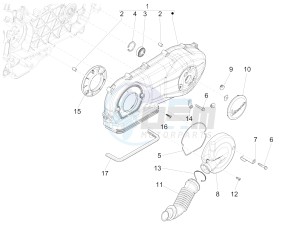 GTS 125 4T 3V ie Super (APAC) (RK, VT) drawing Crankcase cover - Crankcase cooling