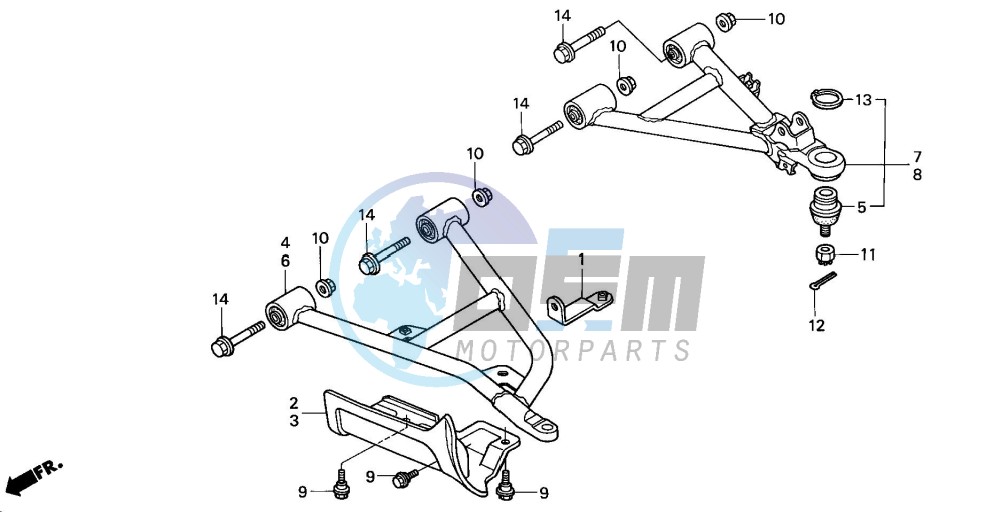 FRONT ARM (TRX350FM/FE)