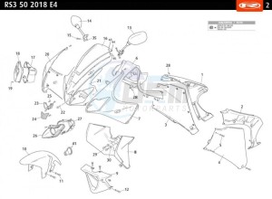 RS3-50-E4-BLACK-FLUOR-RACING drawing FRONT PLASTICS - COVERS