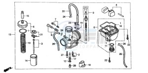 CR80RB drawing CARBURETOR