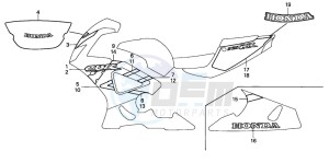 CBR900RE drawing STRIPE/MARK (2)