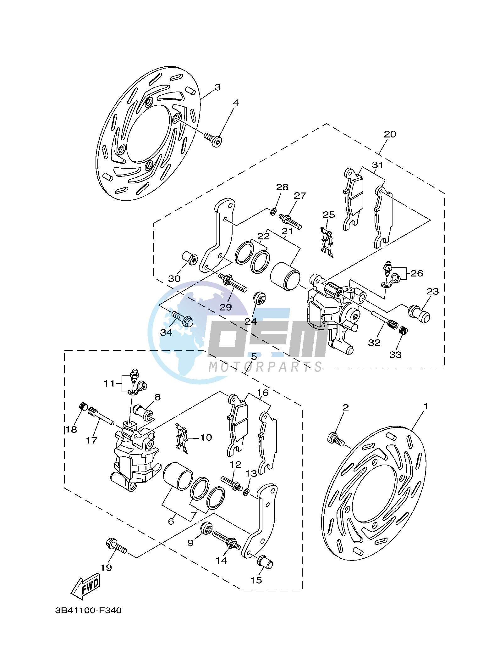 FRONT BRAKE CALIPER