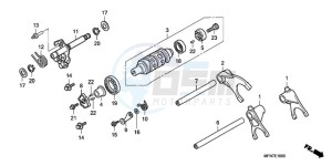 CB1000RA9 France - (F / ABS CMF) drawing GEARSHIFT DRUM