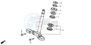 CB600F HORNET drawing STEERING STEM