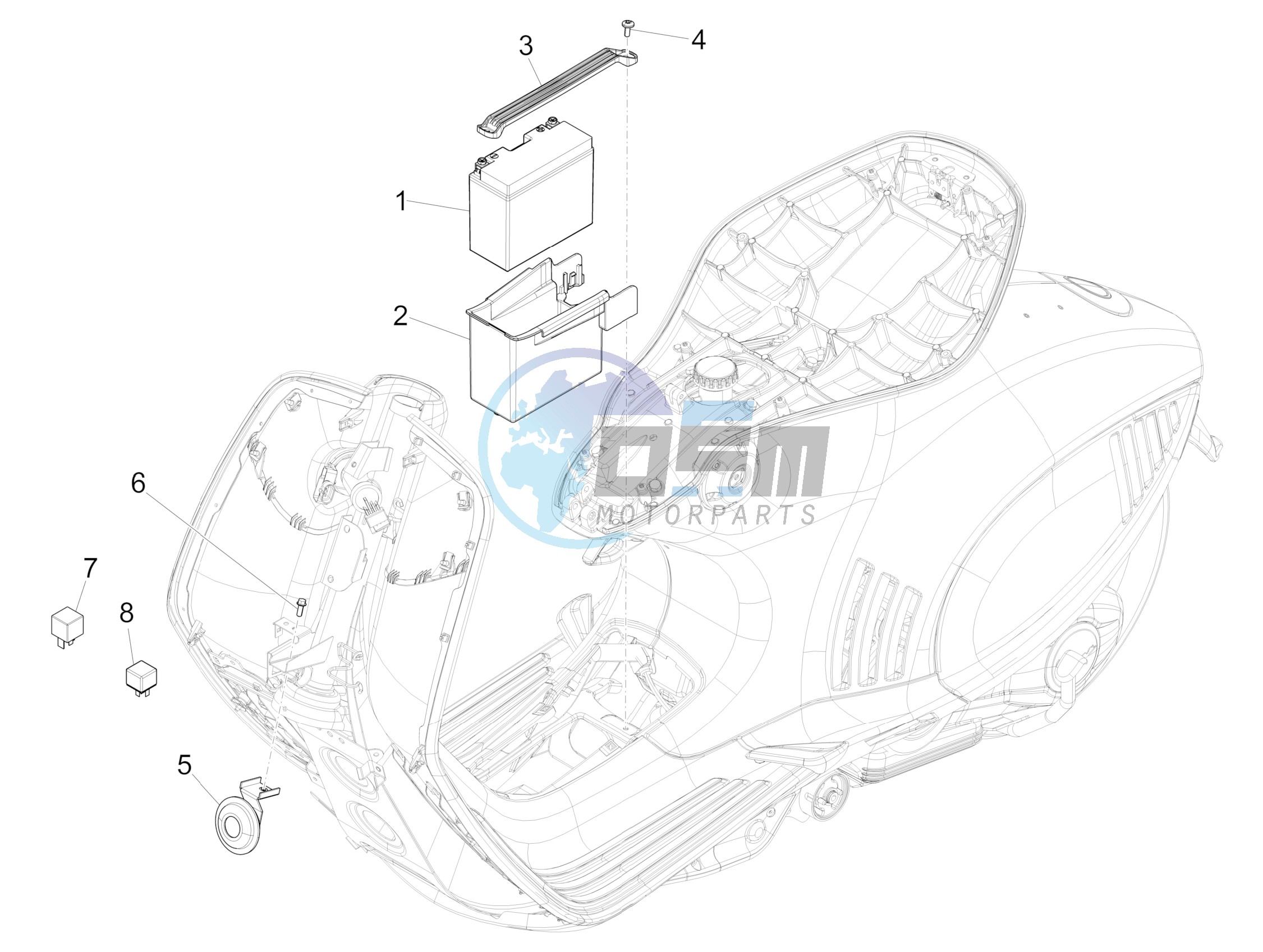 Remote control switches - Battery - Horn