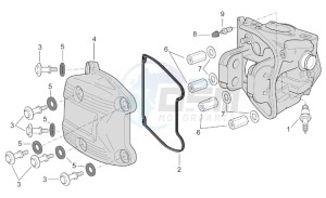 Scarabeo 500 drawing Head cover cpl