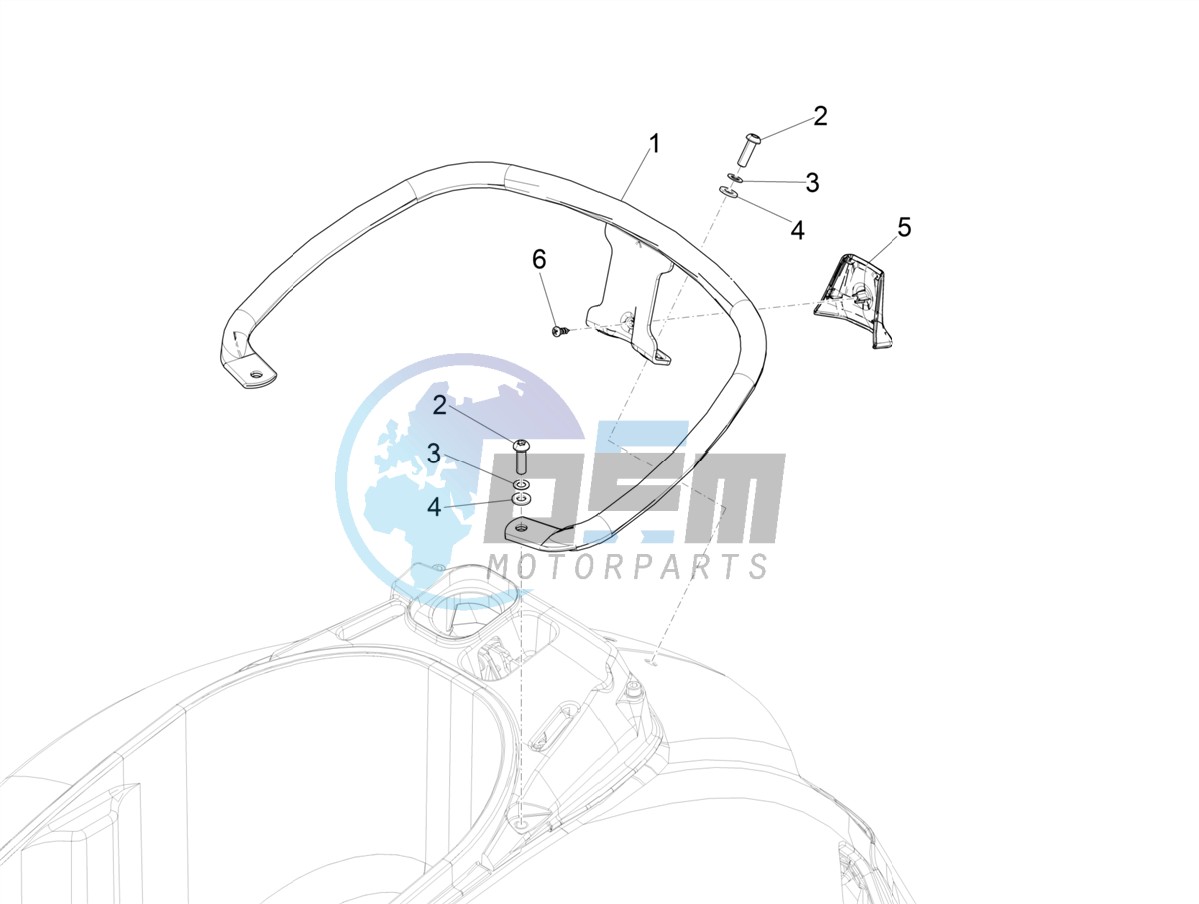 Rear luggage rack