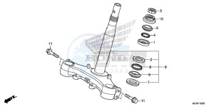 SH125SE SH125S UK - (E) drawing STEERING STEM