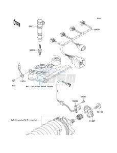 ZX 1000 M [NINJA ZX-10R] (C1) [NINJA ZX-10R] drawing IGNITION SYSTEM