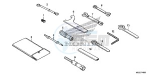 CB500FE CB500F UK - (E) drawing TOOLS