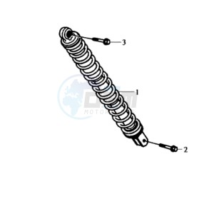 JET EURO X 100 L6 drawing REAR SUSPENSION